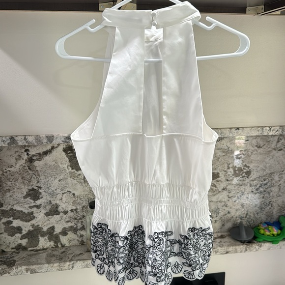 WHBM Poplin Cut Out Halter Top NWT - Picture 4 of 4